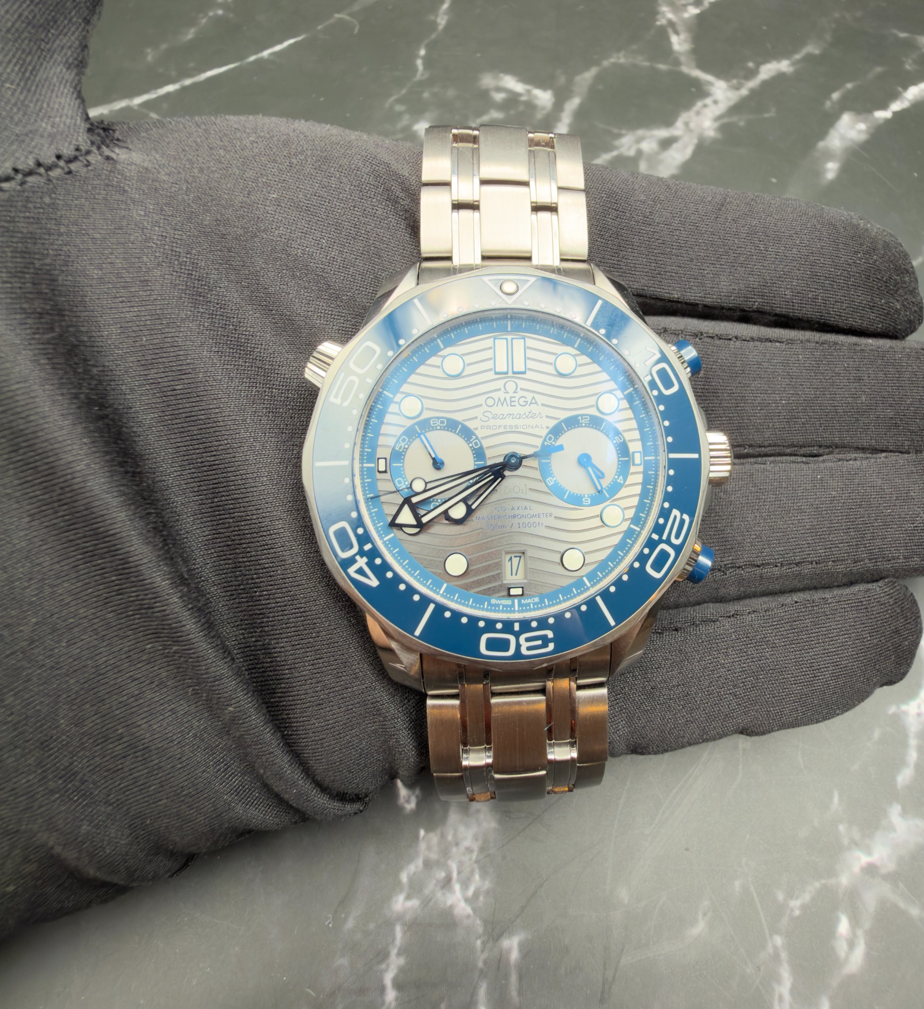 Omega Seamaster Diver 300M wrist view